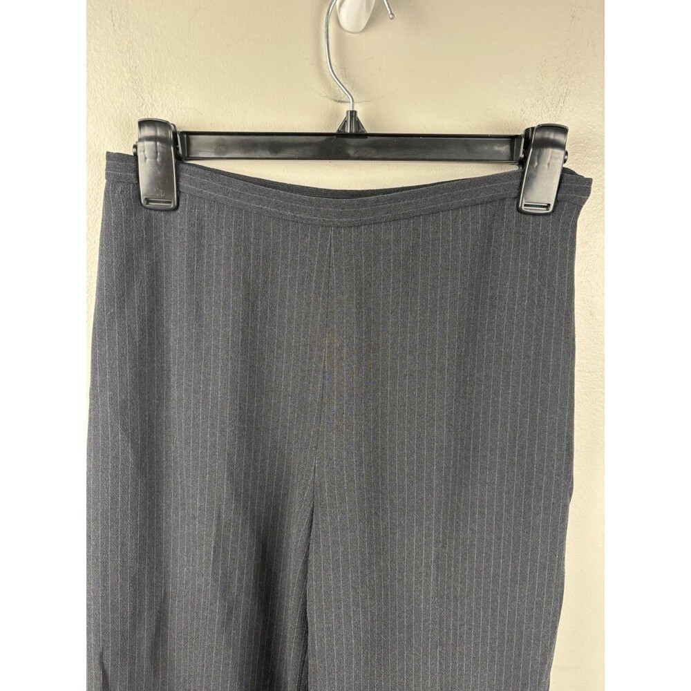 Ann Taylor 2-Piece Pant Suit Size 2 Women’s Poly Rayon Blend Gray Pinstripe - Picture 8 of 10